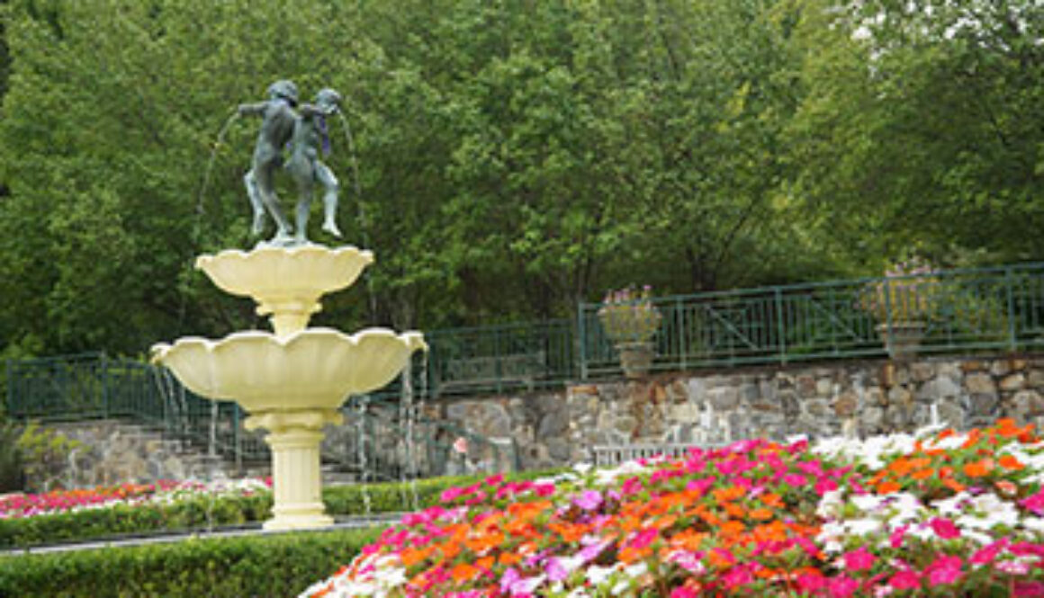 Memorial garden featuring fountain