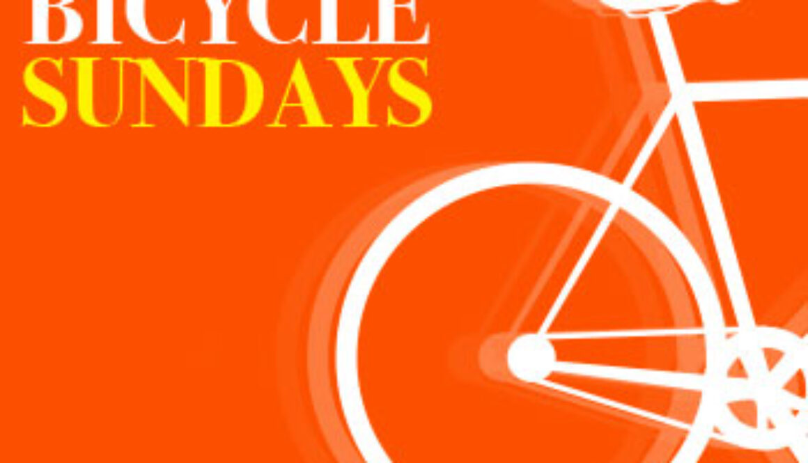 Drawing of bicycle and bicycle logo