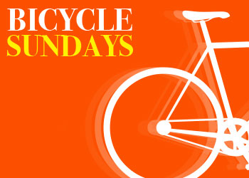 Drawing of bicycle and bicycle logo