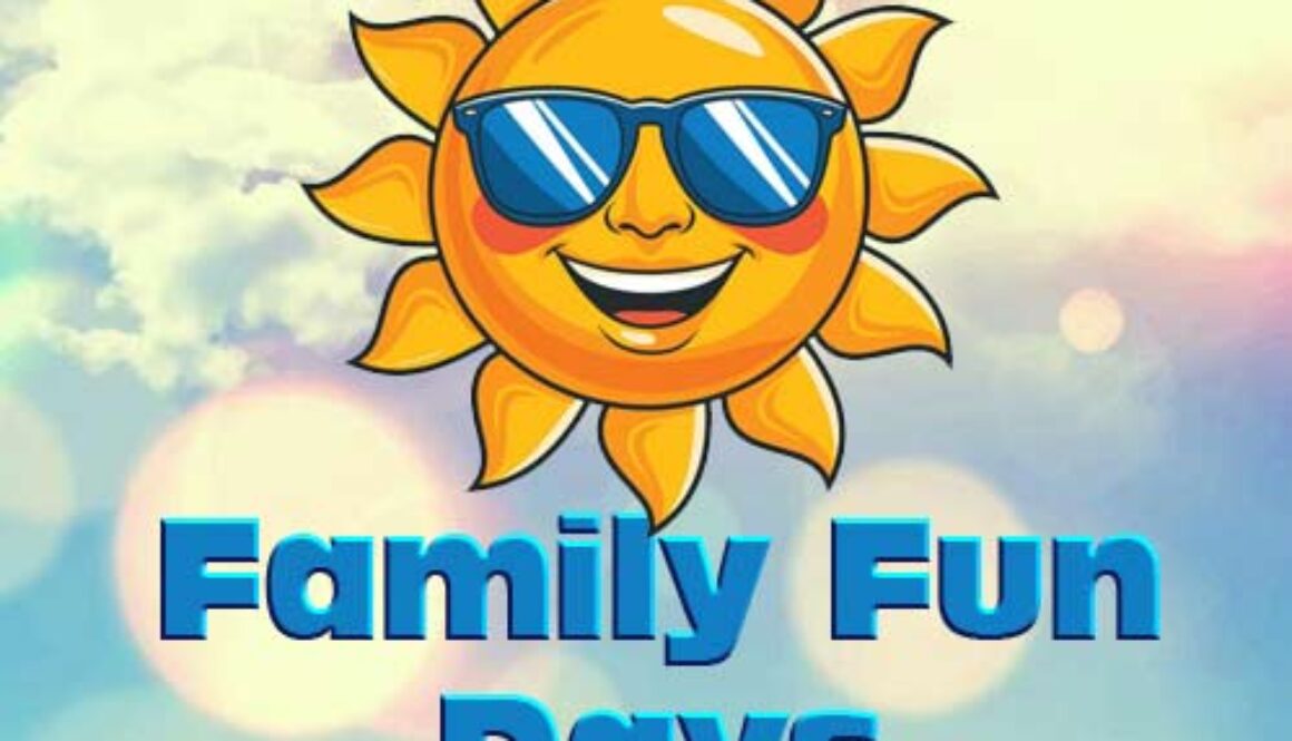 cartoon image of sun in the clouds